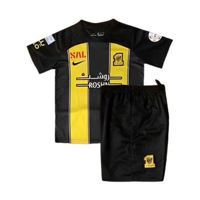 Kids-2023-2024-Al-Ittihad-Home-Soccer-Kit