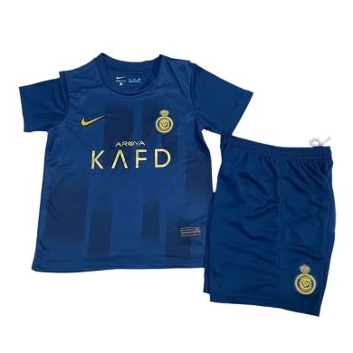 Kids-2023-2024-Al-Nassr-Away-Soccer-Kit