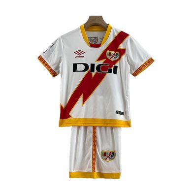 Kids-2023-2024-Rayo-Vallecano-Home-Soccer-Kit