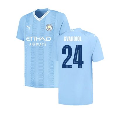 UCL-2023-2024-Manchester-City-GVARDIOL-24-Home-Soccer-Jersey