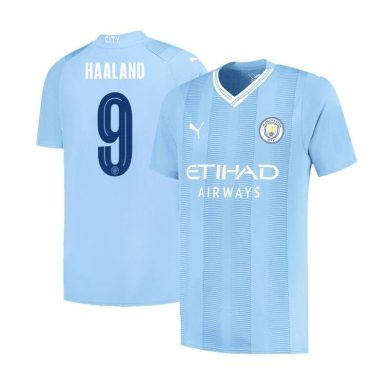 UCL-2023-2024-Manchester-City-HAALAND-9-Home-Soccer-Jersey