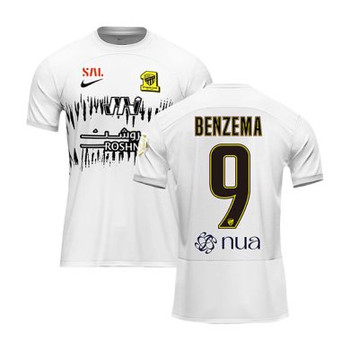 2023-2024-Al-Ittihad-BENZEMA-9-Away-Soccer-Jersey