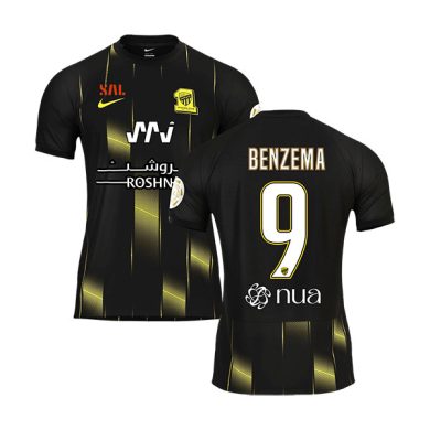 2023-2024-Al-Ittihad-BENZEMA-9-Third-Soccer-Jersey