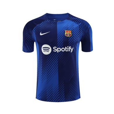 2023-2024-Barcelona-Pre-Match-Blue-Soccer-Jersey