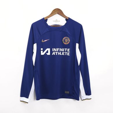 2023-2024-Chelsea-Home-Long-Sleeve-Soccer-Jersey