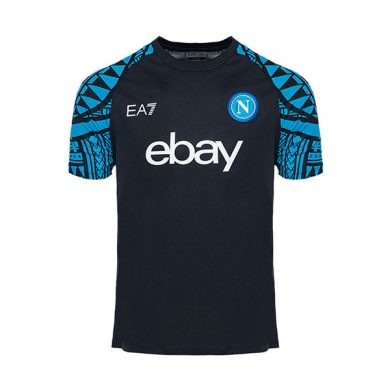 2023-2024-Napoli-Pre-Match-Black-Soccer-Jersey