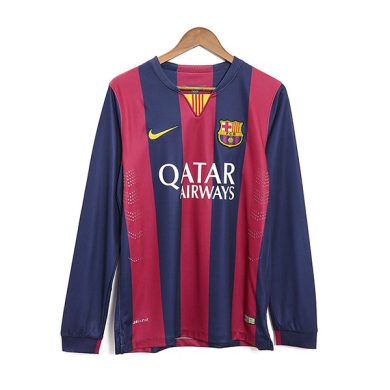 Retro-2014-2015-Barcelona-Home-Long-Sleeve-Soccer-Jersey