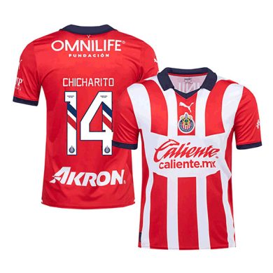 2023-2024-Chivas-CHICHARITO-14-Home-Soccer-Jersey