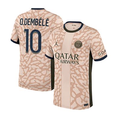 2023-2024-PSG-DEMBELE-10-Fourth-Soccer-Jersey