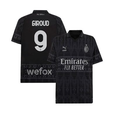 2023-2024-AC-Milan-GIROUD-9-Fourth-Dark-Soccer-Jersey