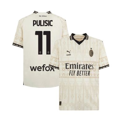 2023-2024-AC-Milan-PULISIC-11-Fourth-Light-Soccer-Jersey