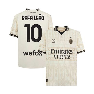 2023-2024-AC-Milan-RAFA-LEAO-10-Fourth-Light-Soccer-Jersey