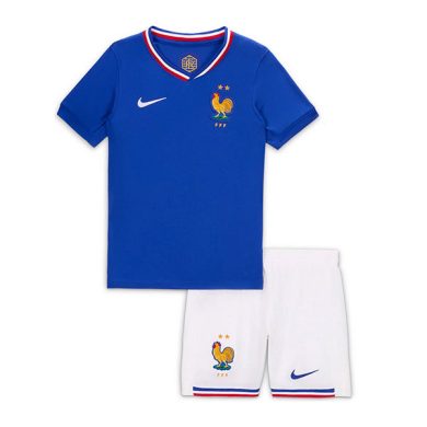 Kids-2024-France-Euro-Home-Soccer-Kit