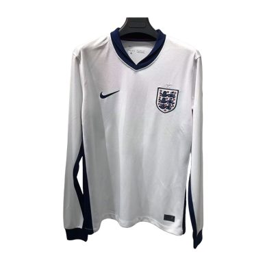 2024-England-Euro-Home-Long-Sleeve-Soccer-Jersey