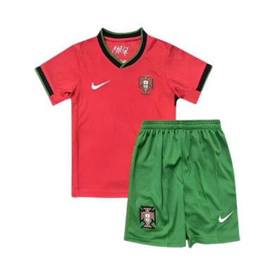 Kids-2024-Portugal-Euro-Home-Soccer-Kit