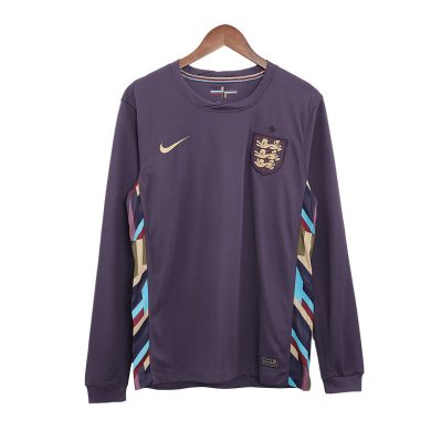 2024-England-Euro-Away-Long-Sleeve-Soccer-Jersey