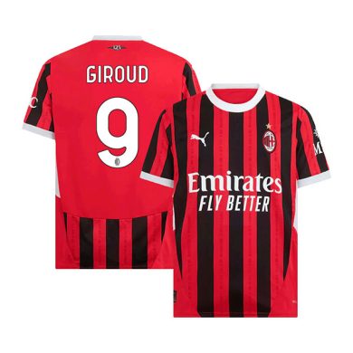 2024-2025-AC-Milan-GIROUD-9-Home-Soccer-Jersey