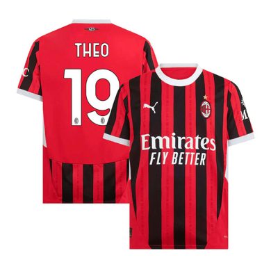 2024-2025-AC-Milan-THEO-19-Home-Soccer-Jersey