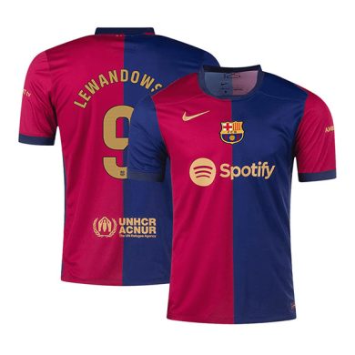 2024-2025-Barcelona-LEWANDOWSKI-9-Home-Soccer-Jersey