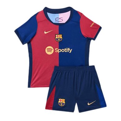 Kids-2024-2025-Barcelona-Home-Soccer-Kit