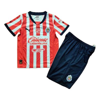 Kids-2024-2025-Chivas-Home-Soccer-Kit