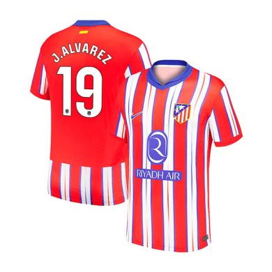 2024-2025-Atletico-Madrid-ALVAREZ-19-Home-Soccer-Jersey