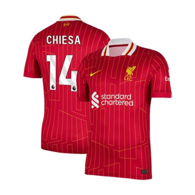 2024-2025-Liverpool-CHIESA-14-Home-Soccer-Jersey