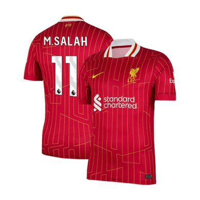 2024-2025-Liverpool-SALAH-11-Home-Soccer-Jersey