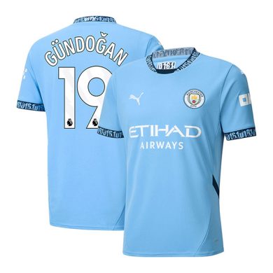 2024-2025-Manchester-City-GUNDOGAN-19-Home-Soccer-Jersey