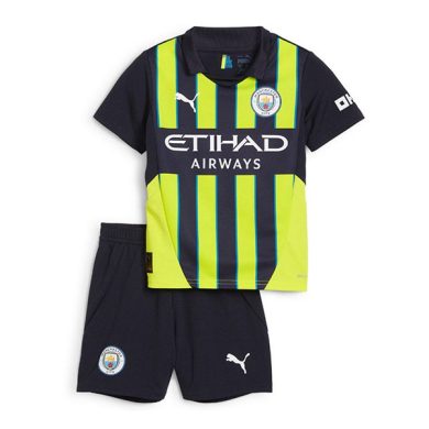 Kids-2024-2025-Manchester-City-Away-Soccer-Kit