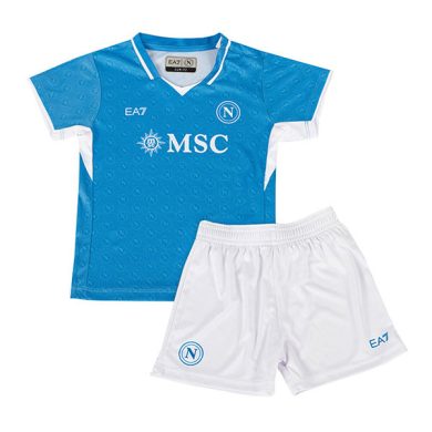 Kids-2024-2025-Napoli-Home-Soccer-Kit