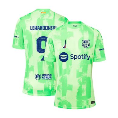 UCL-2024-2025-Barcelona-LEWANDOWSKI-9-Third-Soccer-Jersey