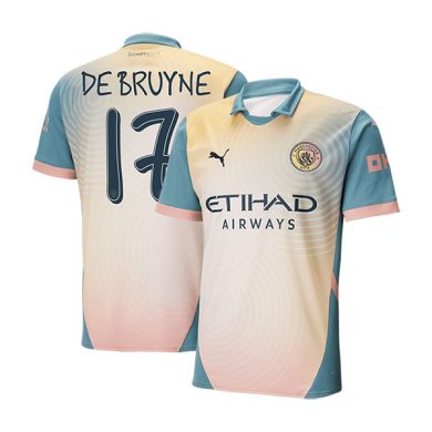 UCL-2024-2025-Manchester-City-BRUYNE-17-Fourth-Soccer-Jersey