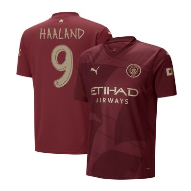 UCL-2024-2025-Manchester-City-HAALAND-9-Third-Soccer-Jersey