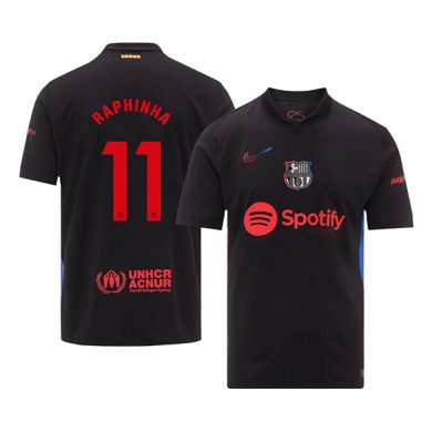 2024-2025-Barcelona-RAPHINHA-11-Away-Soccer-Jersey