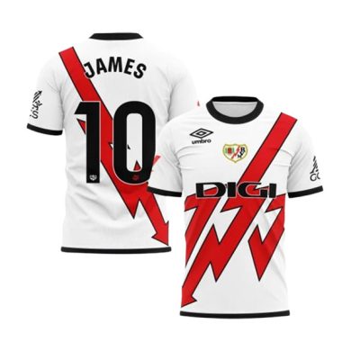 2024-2025-Rayo-Vallecano-JAMES-10-Home-Soccer-Jersey