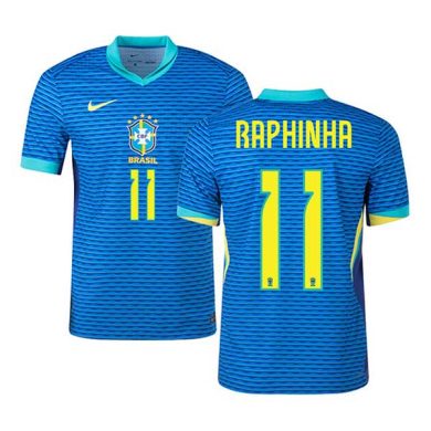 2024-Brazil-RAPHINHA-11-Copa-America-Away-Soccer-Jersey