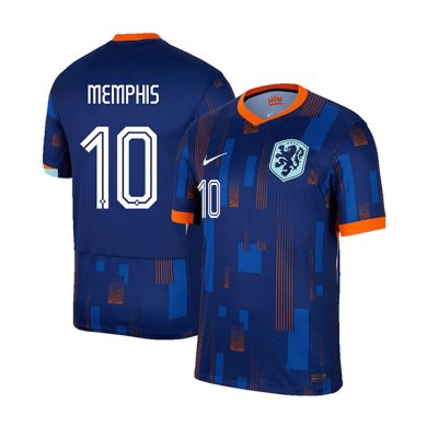 2024-Netherlands-MEMPHIS-10-Euro-Away-Soccer-Jersey