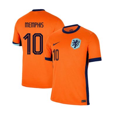 2024-Netherlands-MEMPHIS-10-Euro-Home-Soccer-Jersey