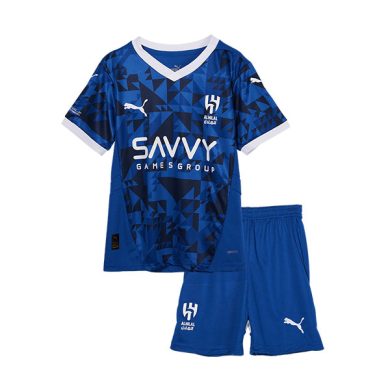 Kids-2024-2025-Al-Hilal-Home-Soccer-Kit