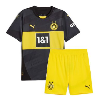 Kids-2024-2025-Dortmund-Away-Soccer-Kit