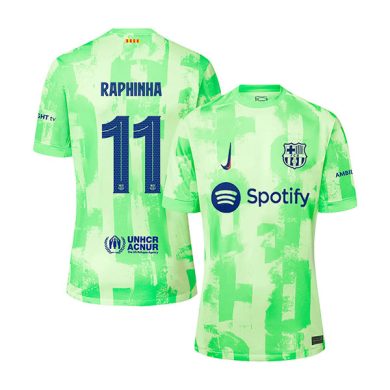 UCL-2024-2025-Barcelona-RAPHINHA-11-Third-Soccer-Jersey