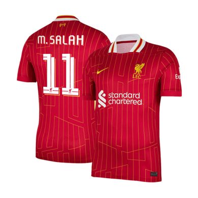 UCL-2024-2025-Liverpool-SALAH-11-Home-Soccer-Jersey