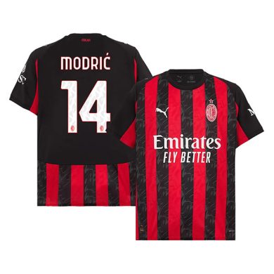 2025-2026-AC-Milan-MODRIC-14-Home-Soccer-Jersey