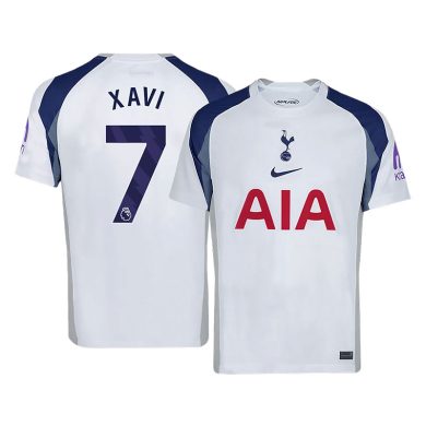 2025-2026-Tottenham-Hotspur-XAVI-7-Home-Soccer-Jersey