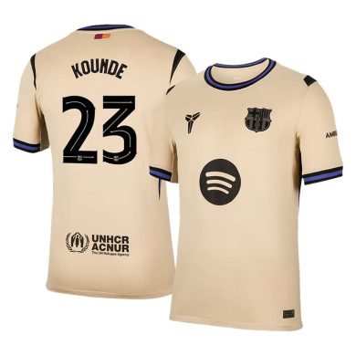 UCL-2025-2026-Barcelona-KOUNDE-23-Away-Soccer-Jersey