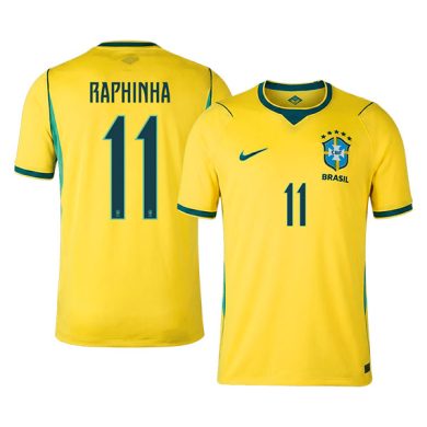 World-Cup-2026-Brazil-RAPHINHA-11-Home-Soccer-Jersey