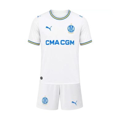 Kids-2026-2027-Marseille-Home-Soccer-Kit
